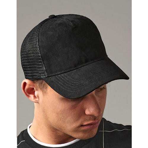 BB643 Suede Snapback Trucker Cap