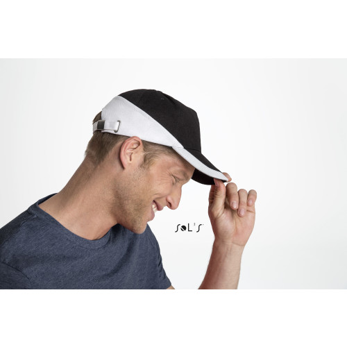 00595 SOL'S BOOSTER FIVE PANEL CONTRASTED CAP   FOR CLEARANCE