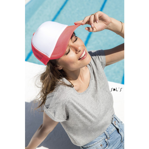 01668 SOL'S BUBBLE FIVE PANEL MESH CAP