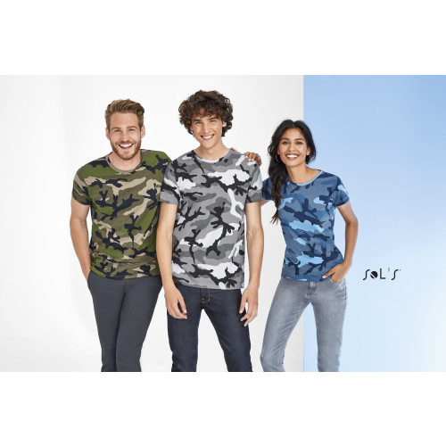 01188 SOL'S CAMO MEN'S T-SHIRT Jersey 150gsm