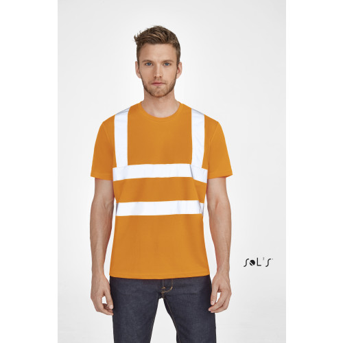 T-SHIRT WITH HIGH VISIBILITY STRIPS - 01721