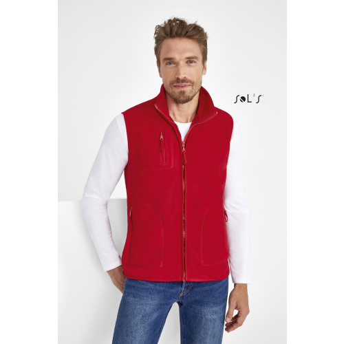 51000 SOLS UNISEX SLEEVELESS FLEECE CARDIGAN