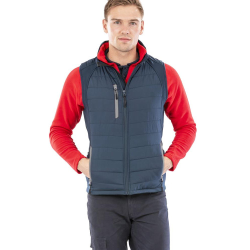 RS238M Result Black Compass Softshell Gilet