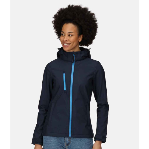 TRA702 Womens Venturer 3-layer Printable Hooded Softshell