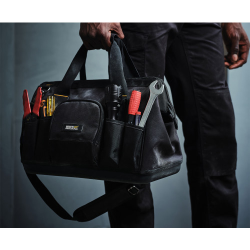 ToolbagWideZipper  Black One Size