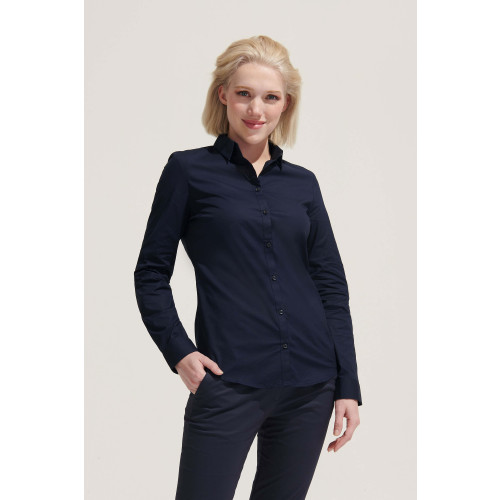 01427 SOL'S BLAKE WOMEN L/S SHIRT POPLIN STRETCH