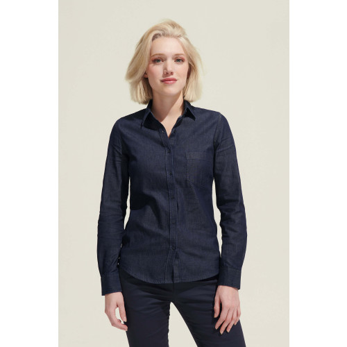 02101 SOL'S BARRY WOMEN'S DENIM SHIRT DENIM 5 oz