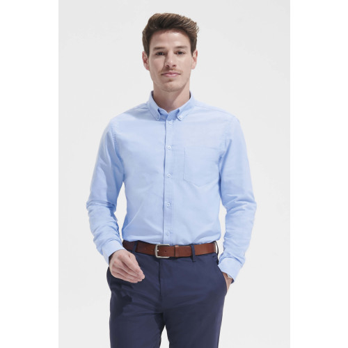 02920 SOL'S BOSTON FIT LONG SLEEVE OXFORD MEN’S SHIRT OXFORD 130gsm