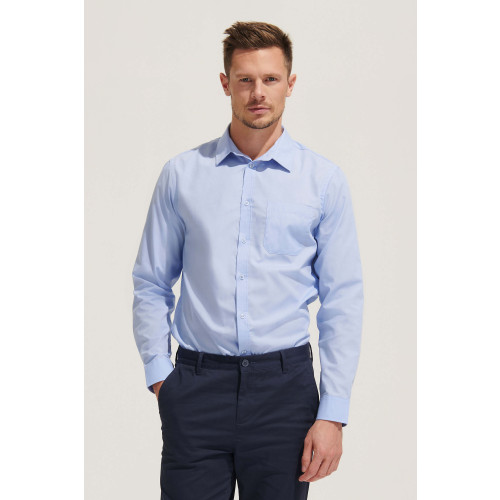 02922 SOL'S BALTIMORE FIT LS POPLIN SHIRT POLYCOTTON