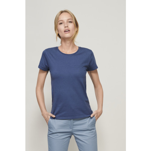 03581 CRUSADER WOMEN ORGANIC COTTON FITTED JERSEY T-SHIRT JERSEY 150