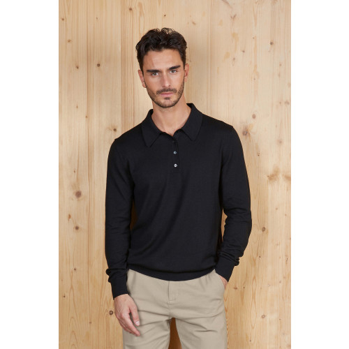 03986 NEOBLU STEFAN MEN'S WOOL POLO SWEAT KNIT 270 G/PC