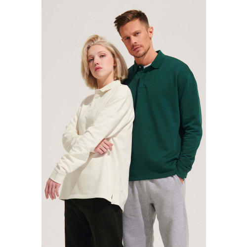 03990 SOL'S HERITAGE UNISEX POLO COLLAR SWEATSHIRT Terry 320gsm