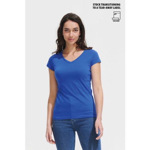 MOON 11388 WOMEN'S V-NECK T-SHIRT Jersey 150