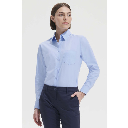 16060 SOL'S EXECUTIVE LS POPLIN WOMEN'S SHIRT POLYCOTTON