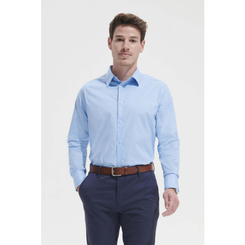 17000 SOL'S BRIGHTON LS STRETCH MEN'S SHIRT POPLIN