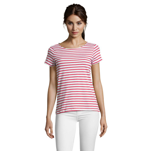 01399 SOL'S MILES WOMEN STRIPED T-SHIRT Jersey 150