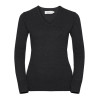 710F Ladies´ V-Neck Knitted Pullover