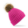 BB412 Fur Pom Pom Chunky Beanie