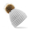 BB412 Fur Pom Pom Chunky Beanie