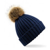 BB412 Fur Pom Pom Chunky Beanie