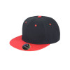 RC082 Snapback Dual Colour Flatpeak Cap