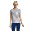 01399 SOL'S MILES WOMEN STRIPED T-SHIRT Jersey 150