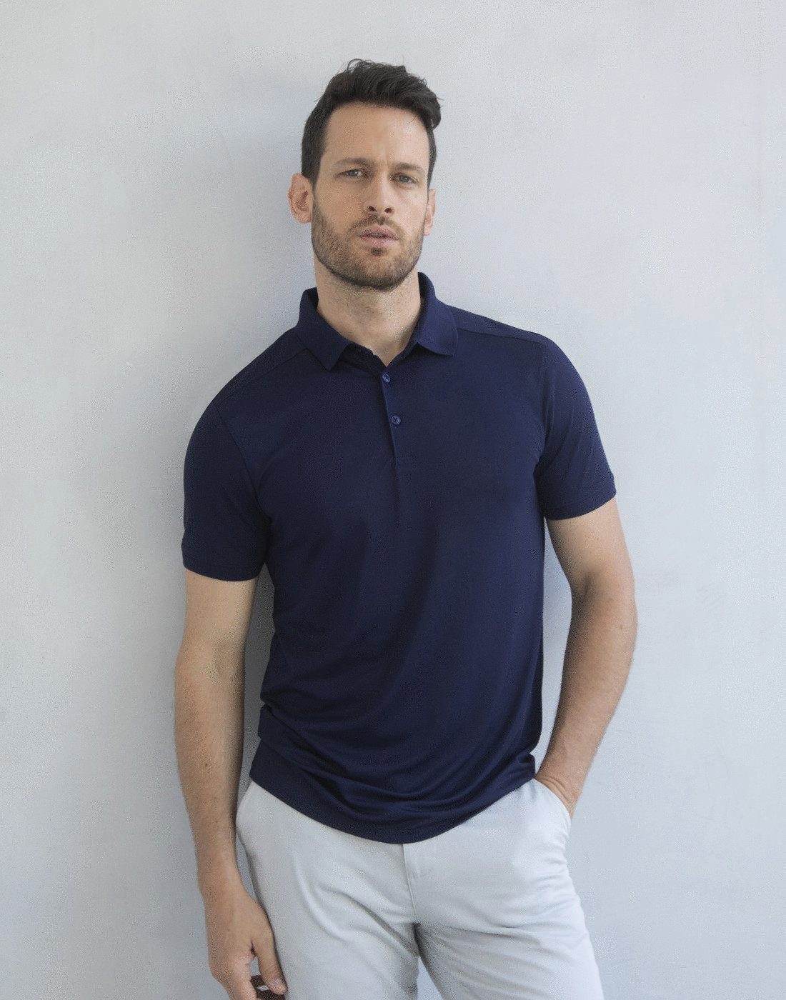 Mens navy 2024 blue polo