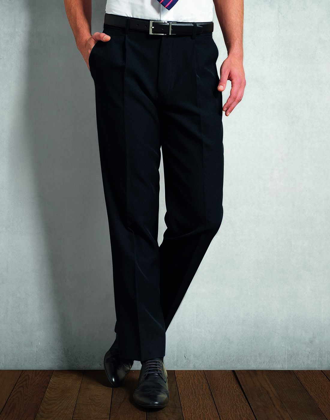 LADIES POLYESTER VISCOSE FLAT FRONT CUFFED WORK CASUAL OFFICE PANTS TROUSERS  | eBay