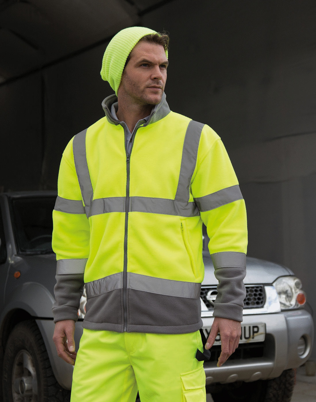 Fluorescent on sale fleece jacket