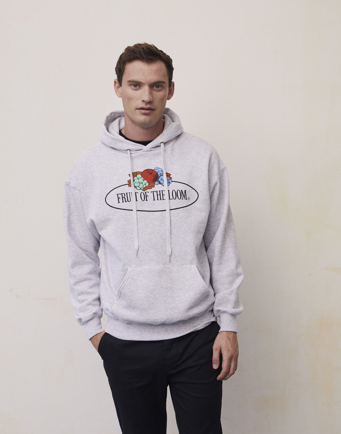 Caramba - Fruit of the Loom VINTAGE HOOD SWEAT LARGE LOGO